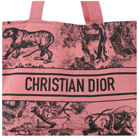 CHRISTIAN DIOR 
Canvas Dioriviera Tote Pink Grey new - Picture 5 of 6